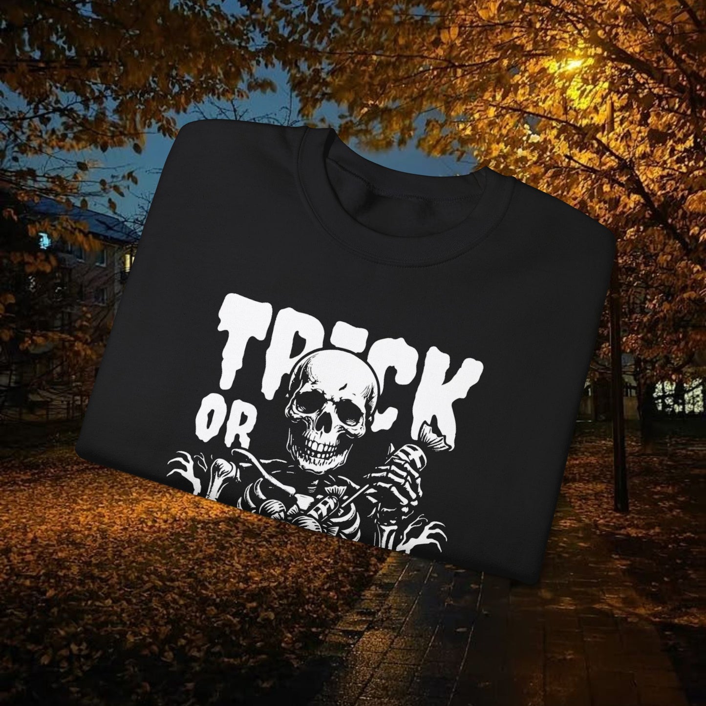 Halloween Skeleton Crewneck Sweatshirt